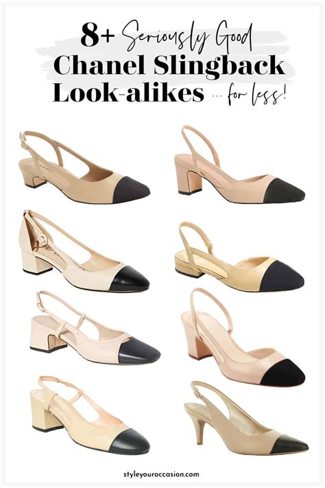 chanel slingback flat dupe|chanel look alike flats.